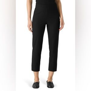 Eileen Fisher Tapered Crop Organic Cotton/Spandex Casual Pants